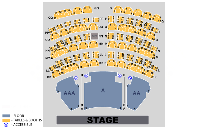 Treasure Island Mystere Seating Chart | Labb by AG